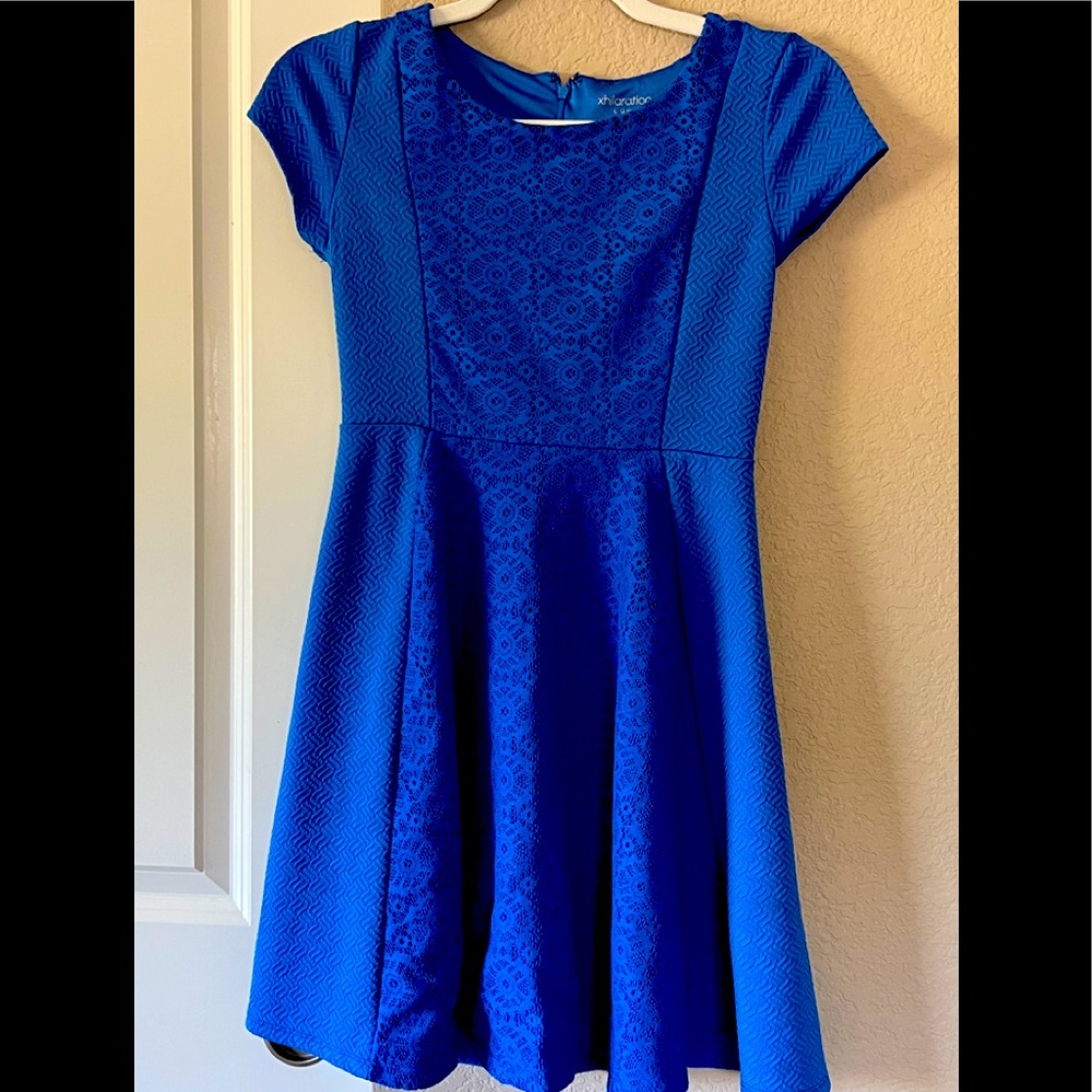 Blue casual dress